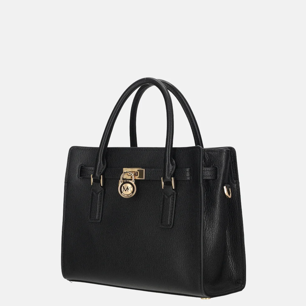 Michael Kors Hamilton moderne satchel handtas S black bij Duifhuizen