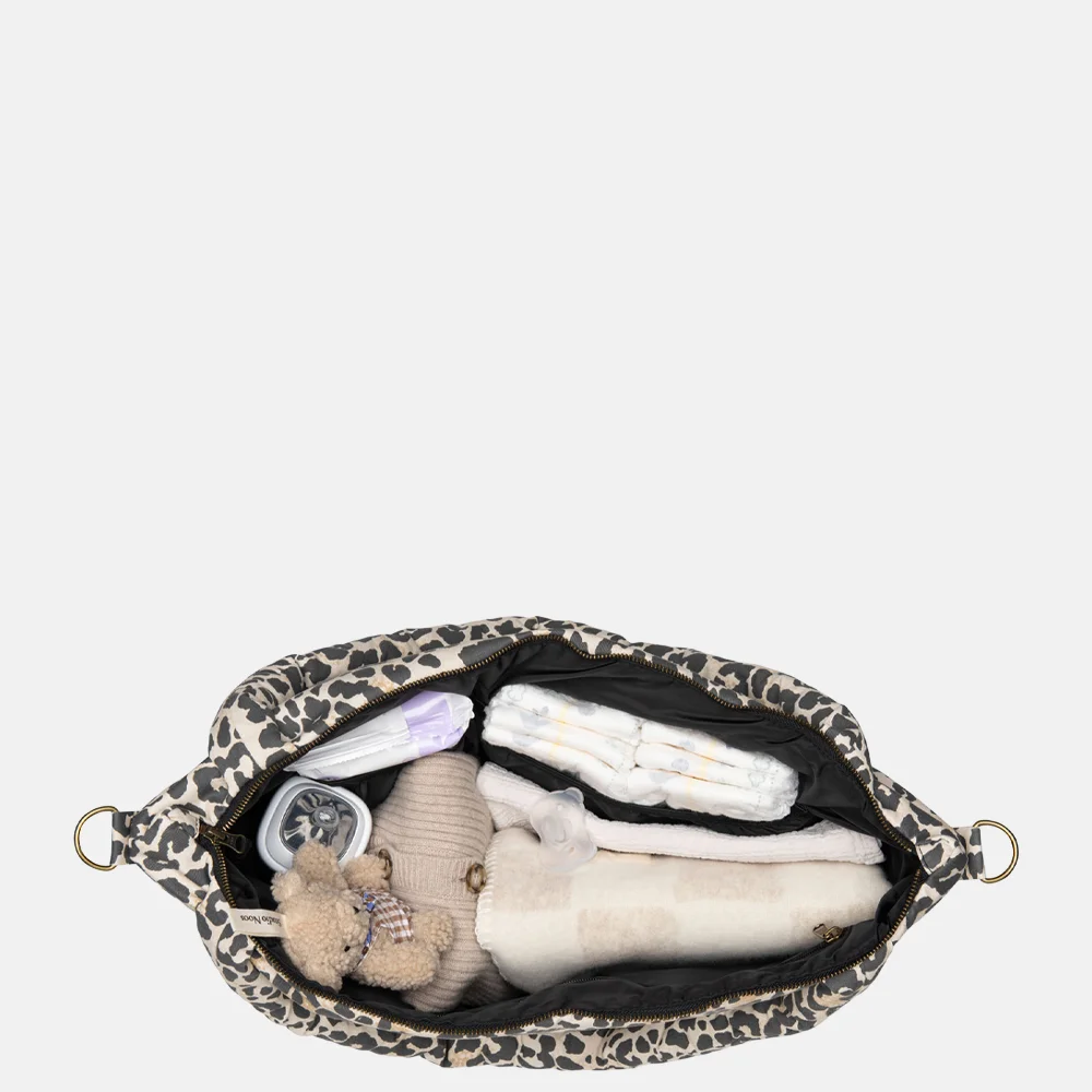 Studio Noos soft cotton luiertas leopard bij Duifhuizen