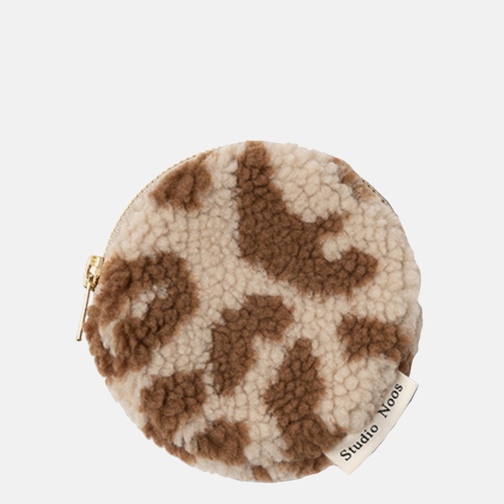 Studio Noos Chunky Wallet portemonnee leopard ecru bij Duifhuizen