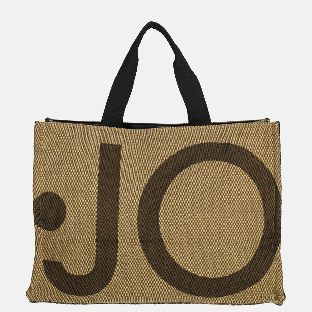 Liu Jo tote logo handtas L animalier brown bij Duifhuizen