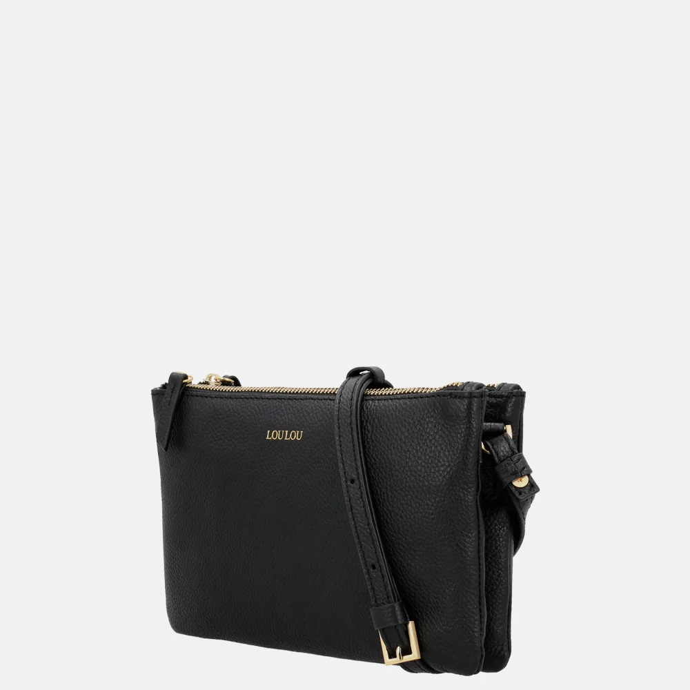 Loulou Essentiels Camille crossbody tas black bij Duifhuizen