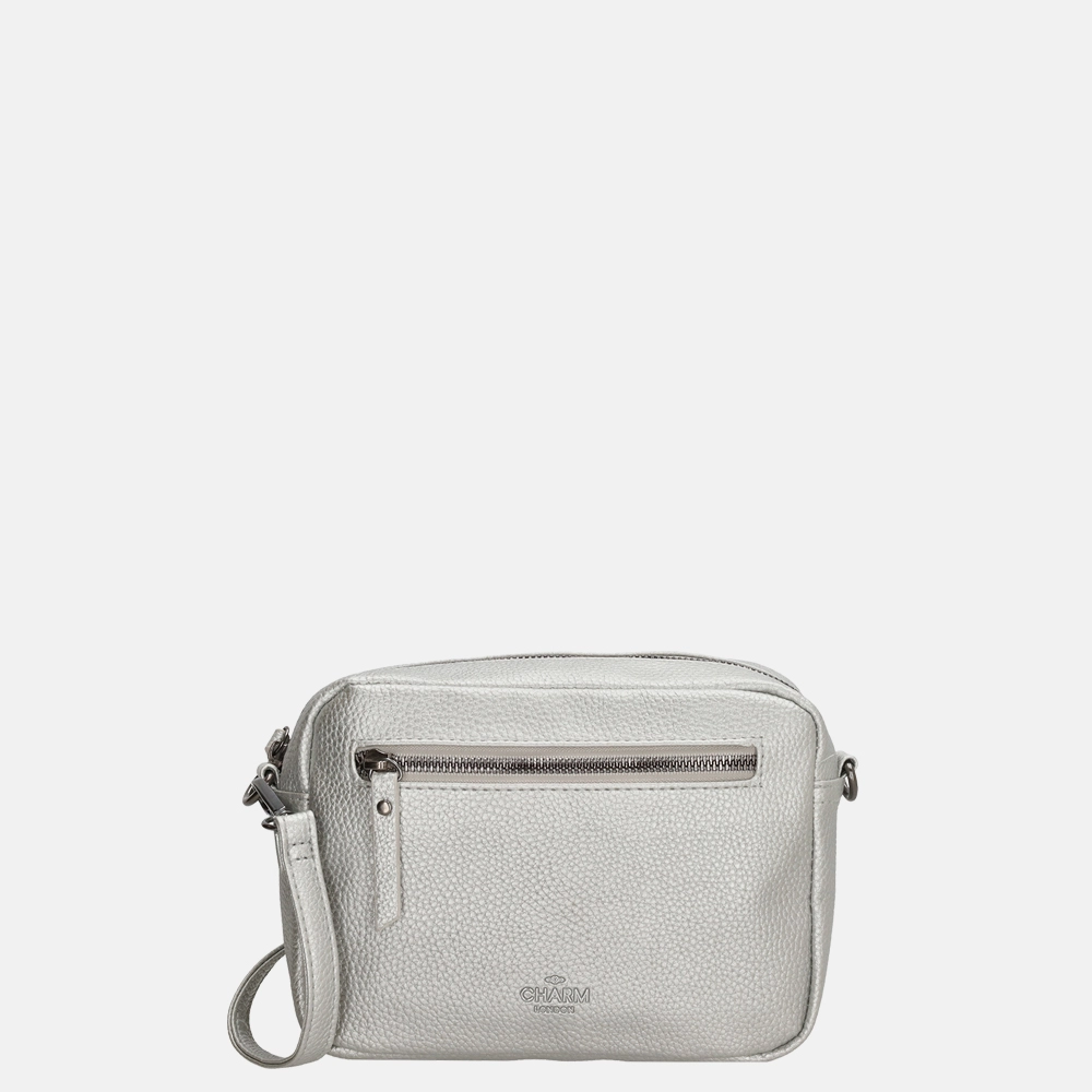 Charm London New York crossbody tas S silver bij Duifhuizen