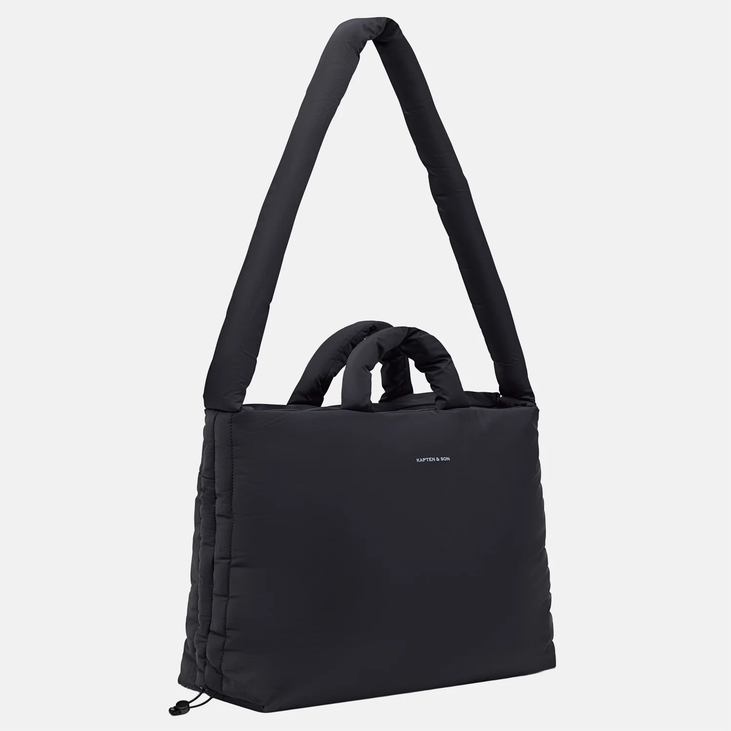 Kapten & Son Skara Cloud Pro shopper 16 inch all black bij Duifhuizen