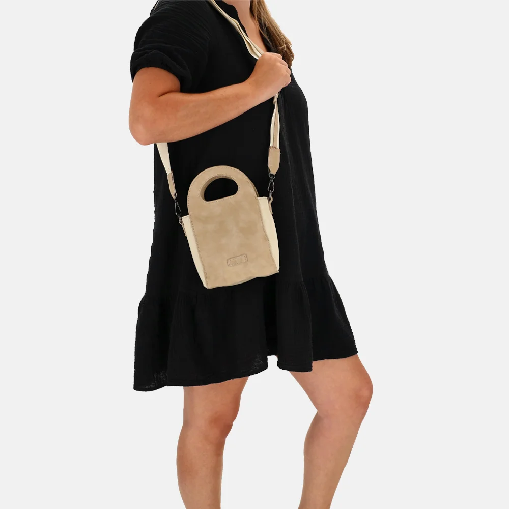 Zebra Trends Selene handtas XS/S creme bij Duifhuizen