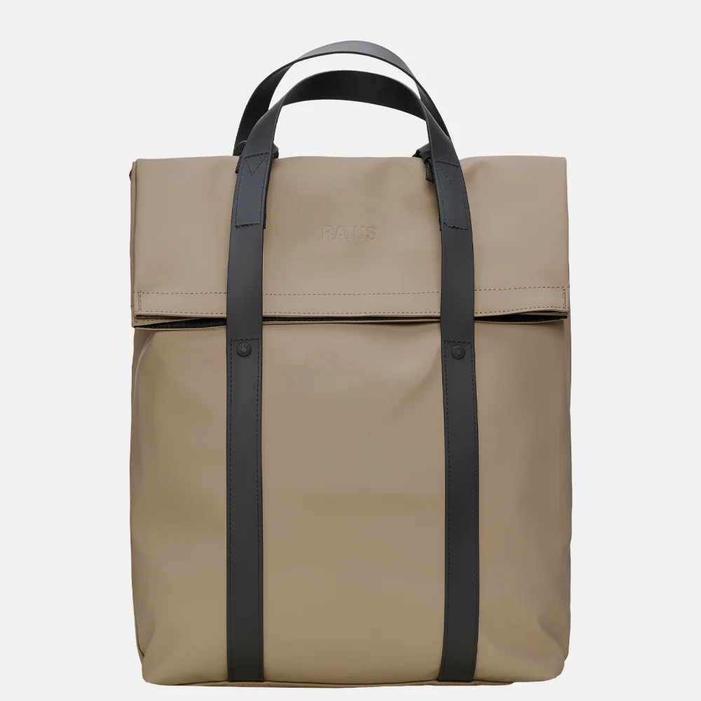 Rains rugzak beige bij Duifhuizen