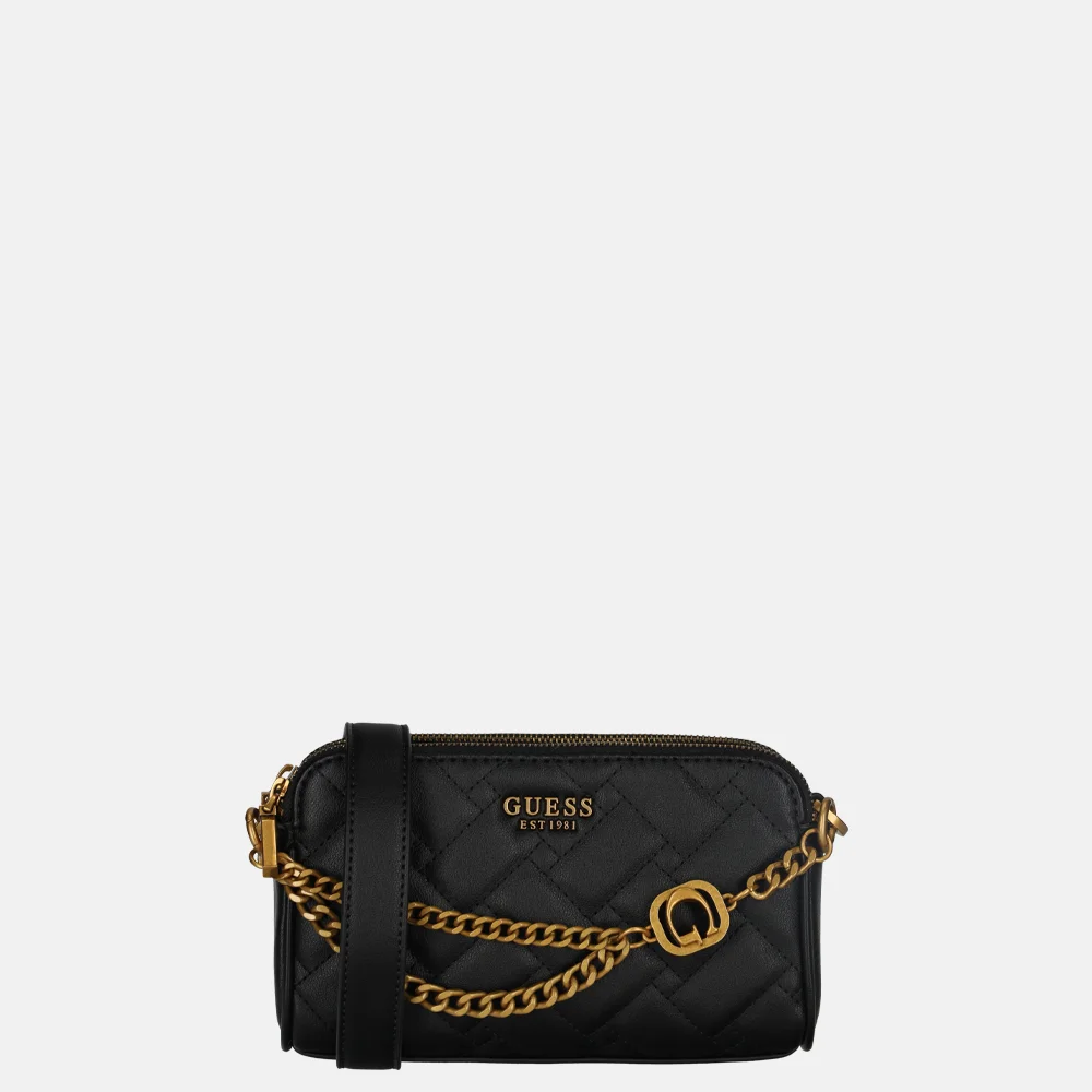 Guess Gracelynn status crossbody tas black