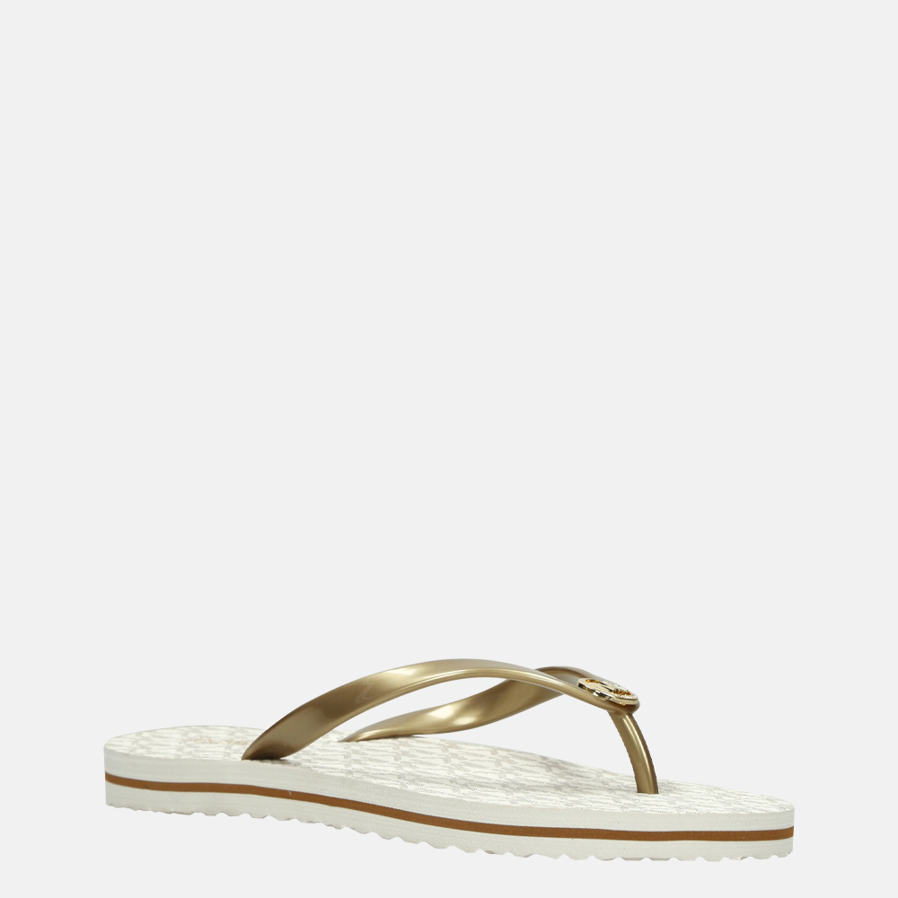 Michael Kors Eva slippers vanilla bij Duifhuizen