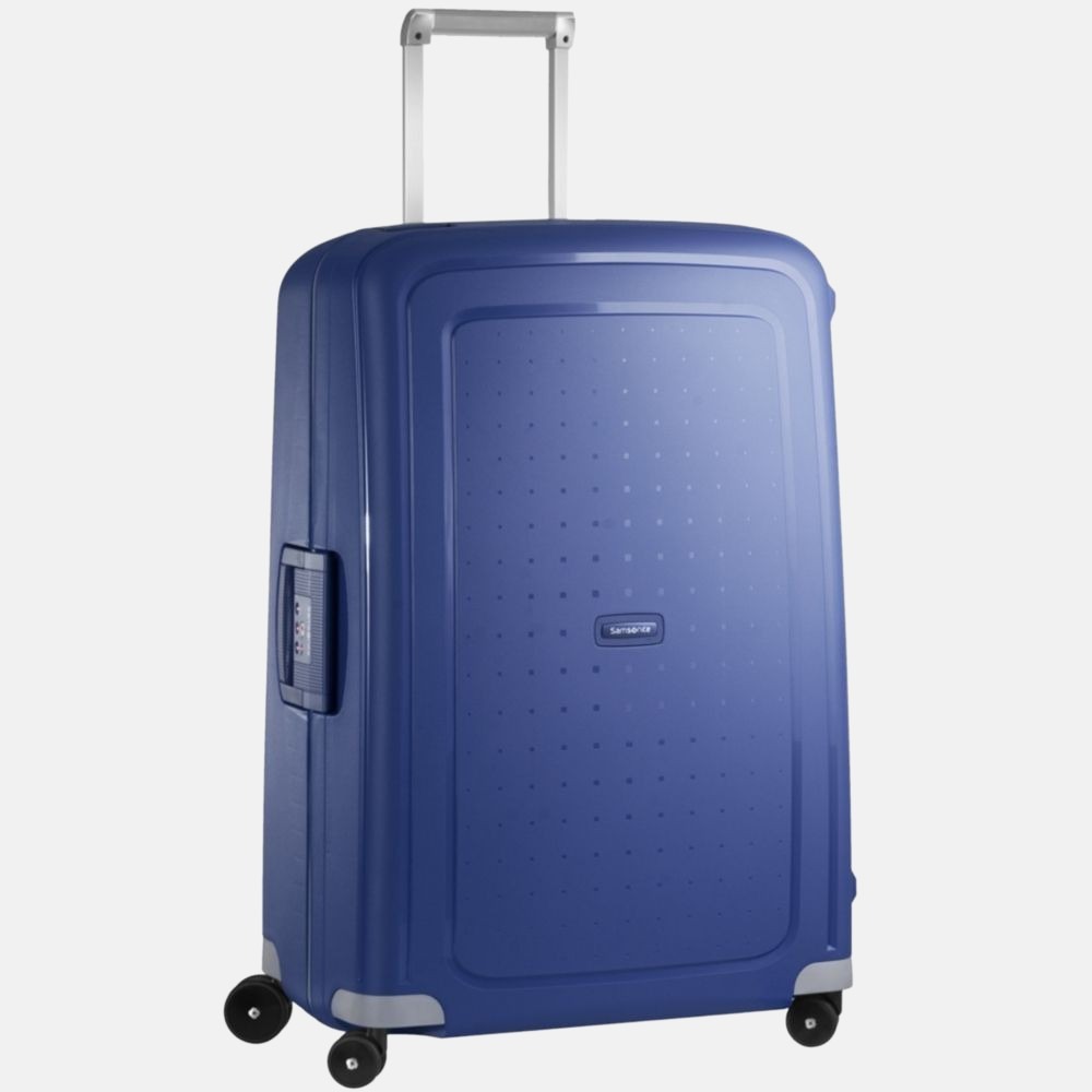 Samsonite S'Cure spinner 75 cm dark blue bij Duifhuizen