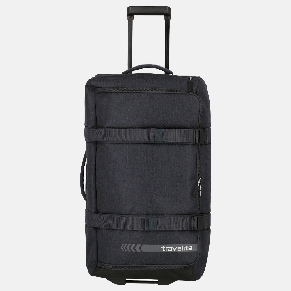 Travelite Kick Off Wheeled Duffle L  reistas dark antracite bij Duifhuizen