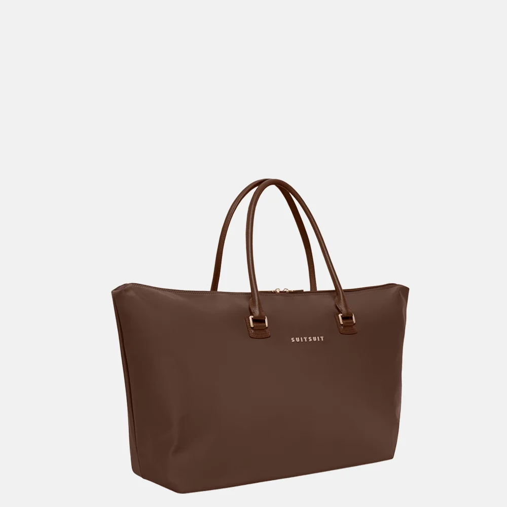 SUITSUIT Serenity Travel Tote weekendtas chocolade brown bij Duifhuizen