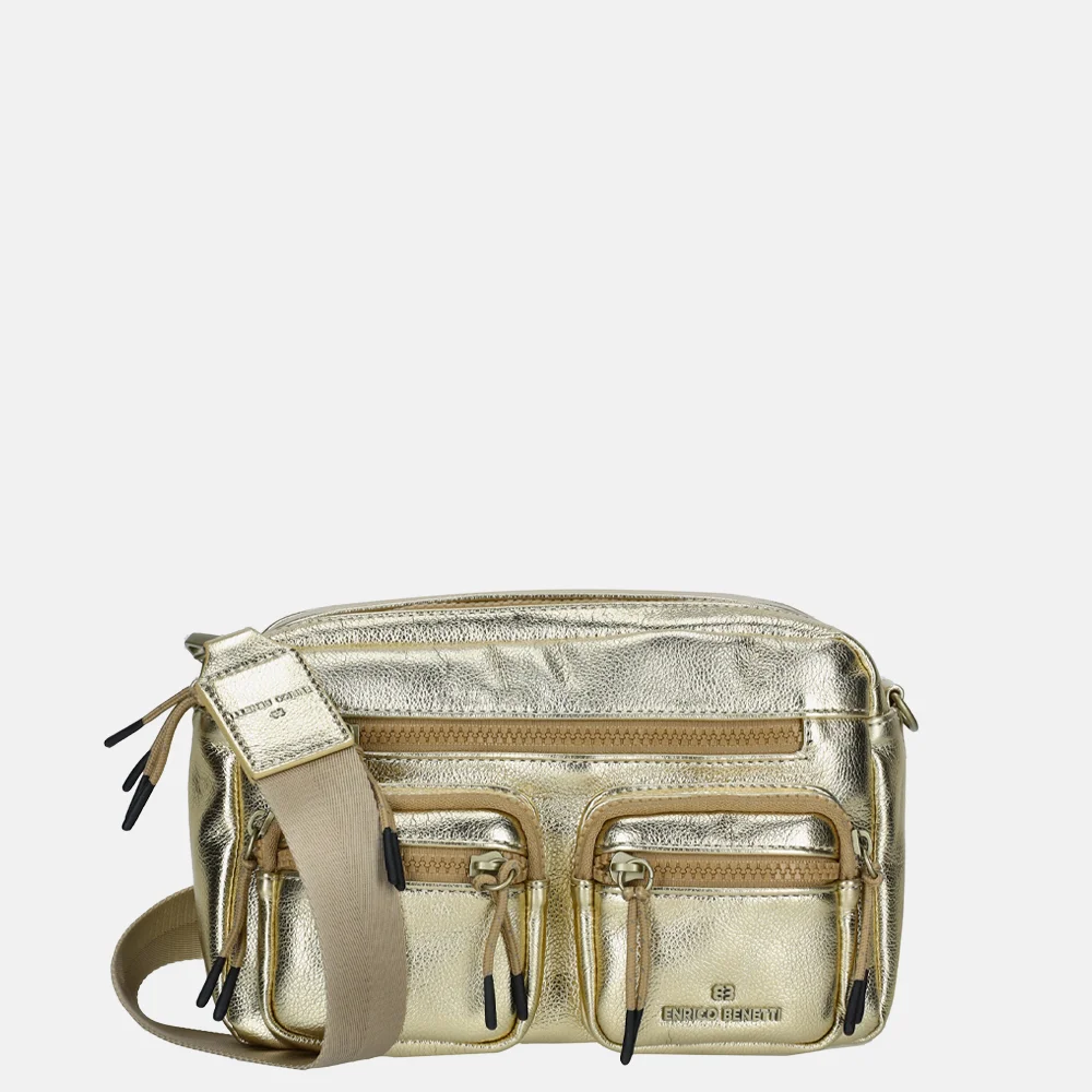 Enrico Benetti Celine crossbody tas metallic goud