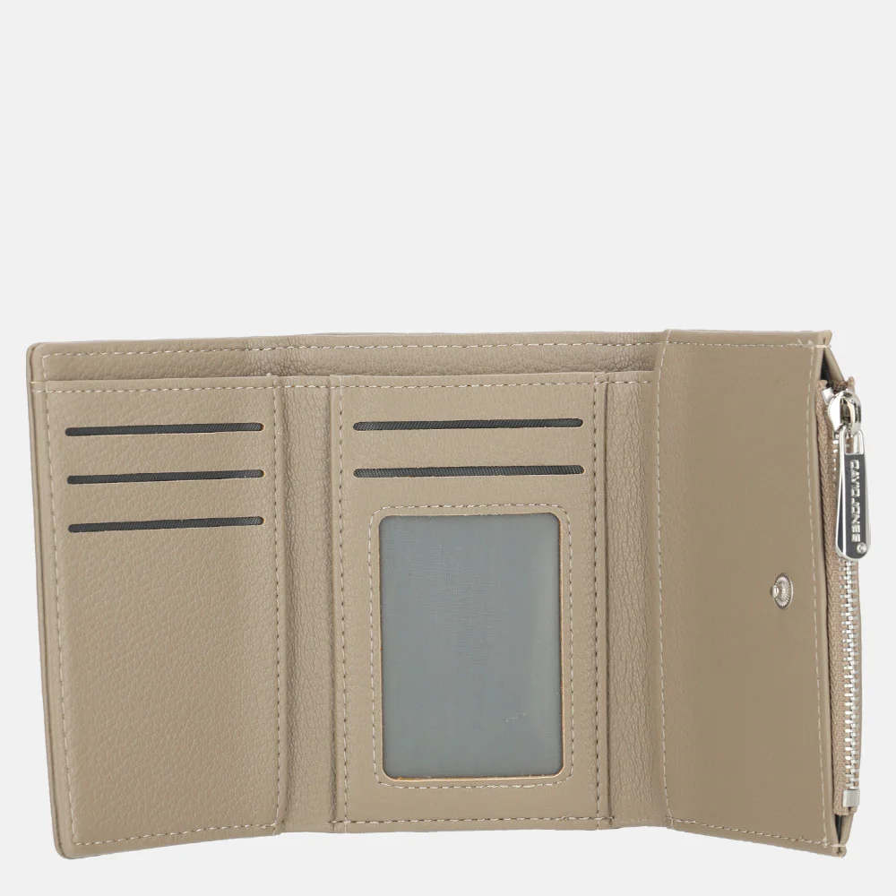 David Jones portemonnee S warm taupe bij Duifhuizen