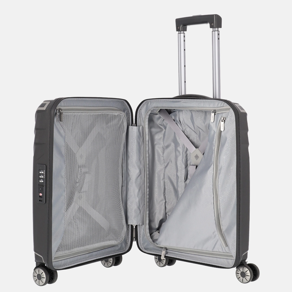 Travelite Spinner Elvaa koffer 55 cm black bij Duifhuizen