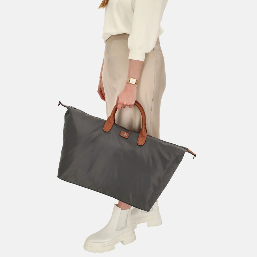 Charm London Buckingham weekendtas olifant grijs bij Duifhuizen