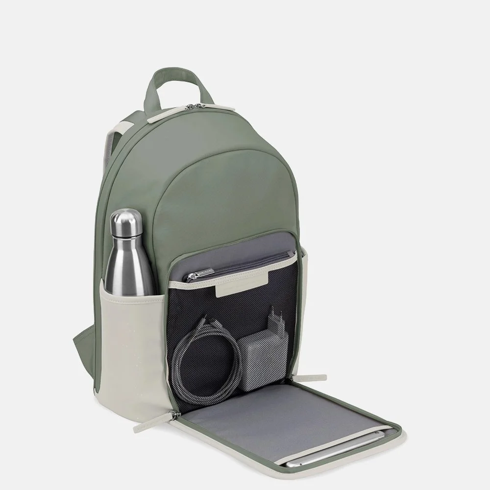 Kapten & Son Aalborg rugzak muted sage sprinkled  bij Duifhuizen