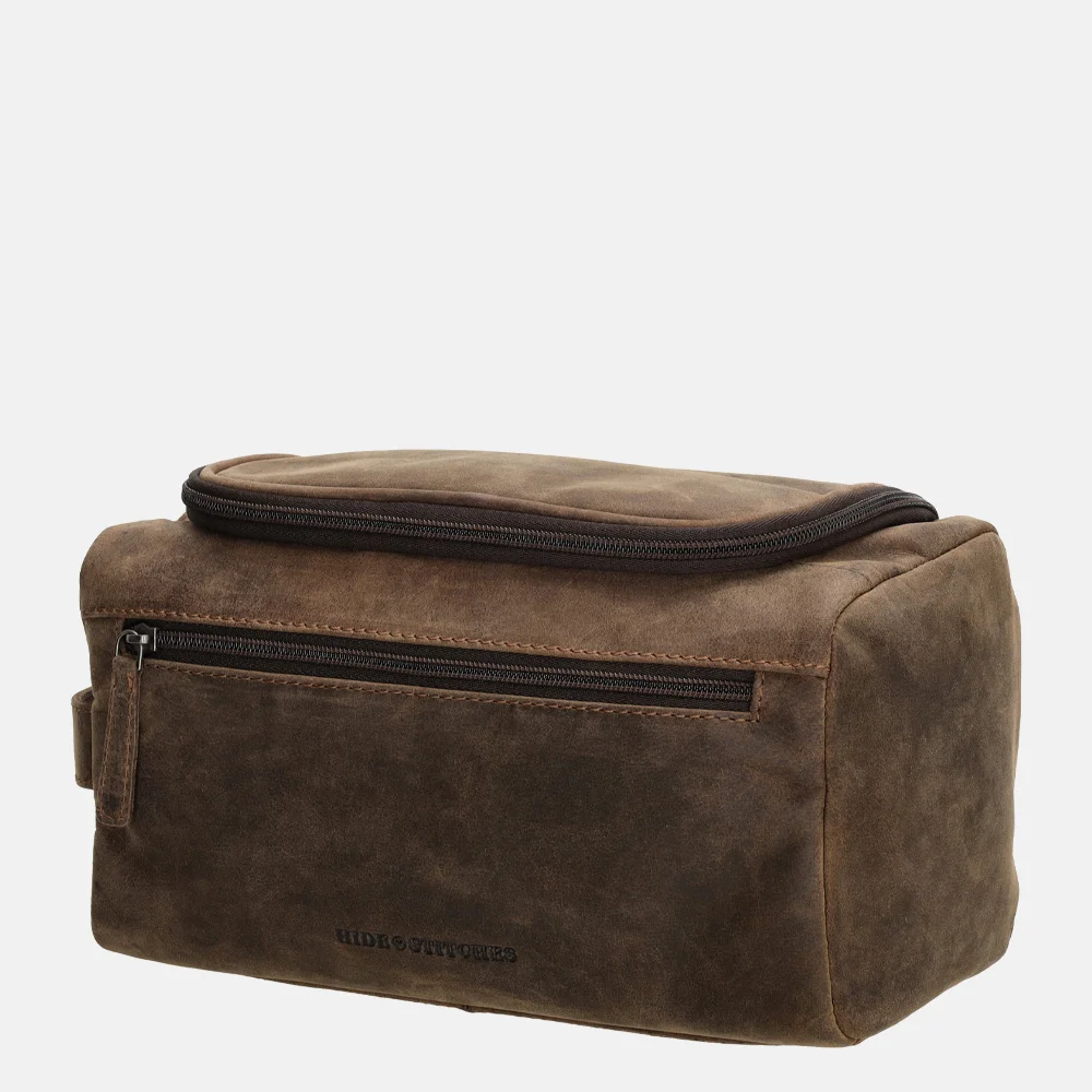 Hide & Stitches Idaho toilettas donkerbruin bij Duifhuizen