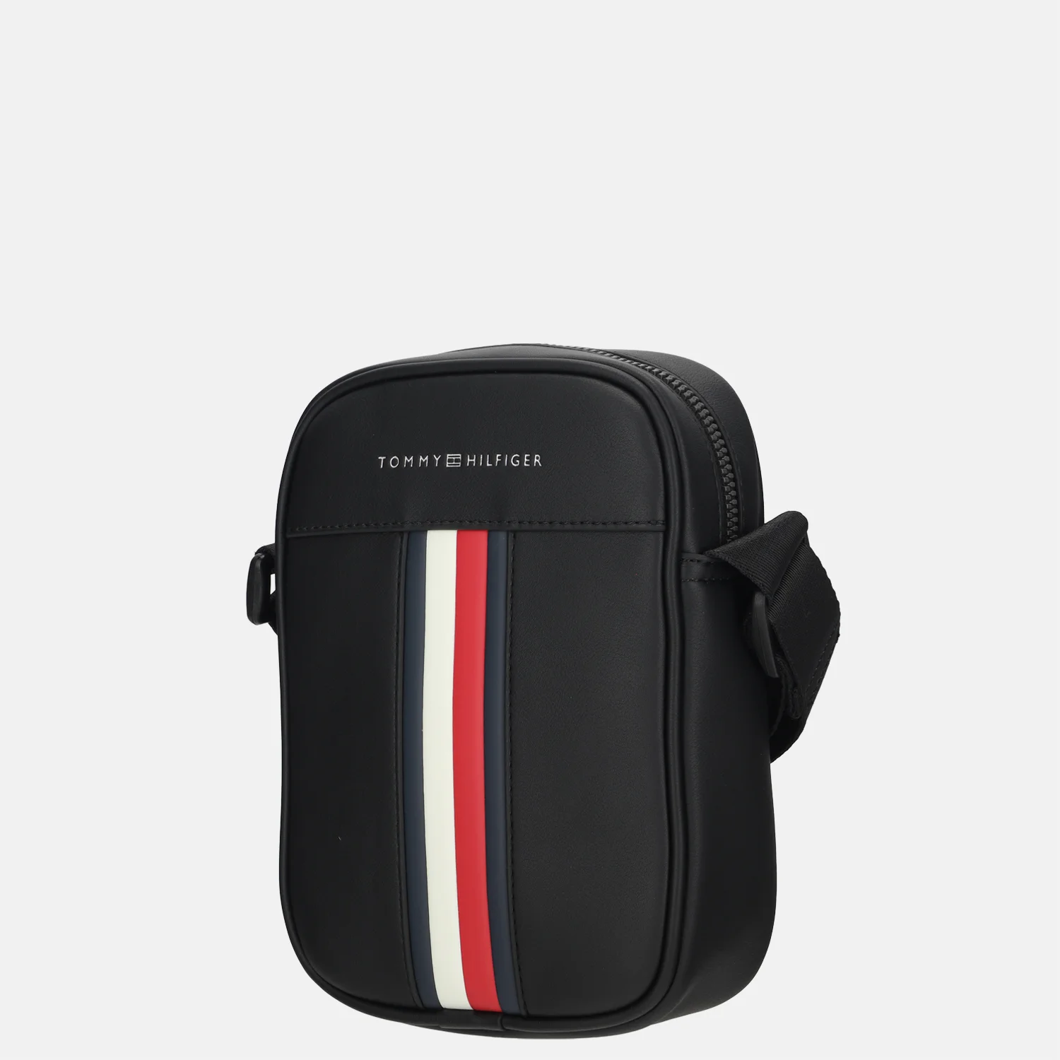Tommy Hilfiger Metro reporter crossbody tas black bij Duifhuizen