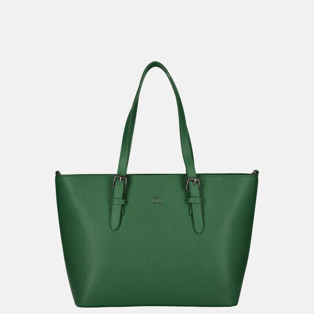 Duifhuizen Saffiano shopper M papegaai groen bij Duifhuizen