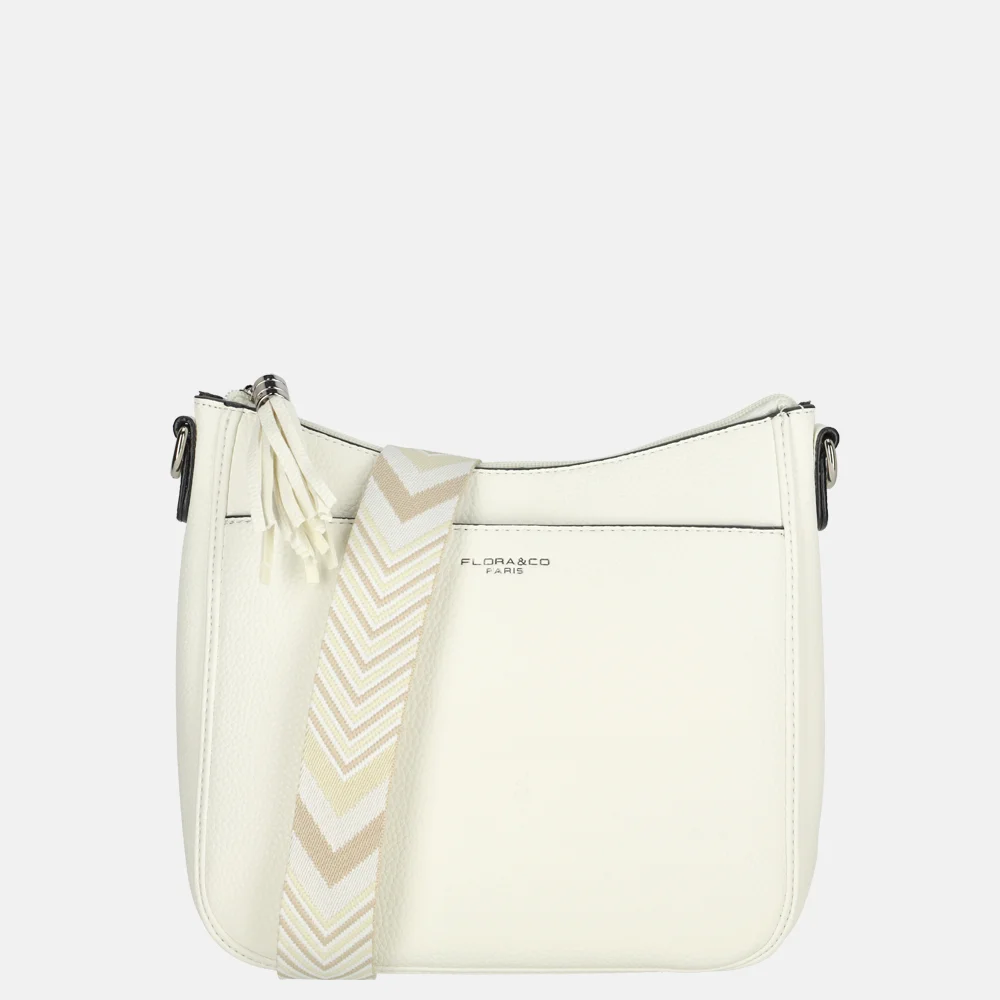 Flora & Co crossbody tas blanc bij Duifhuizen
