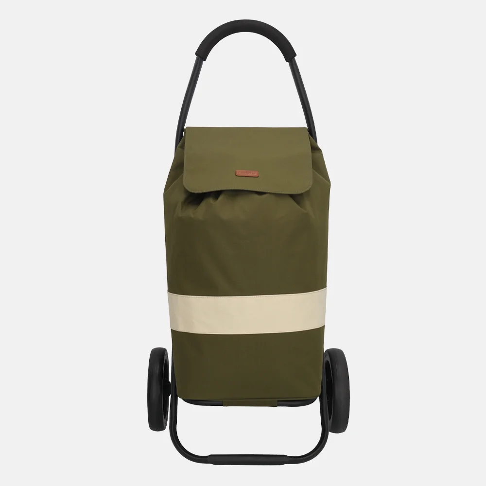 Beagles boodschappentrolley olijfgroen