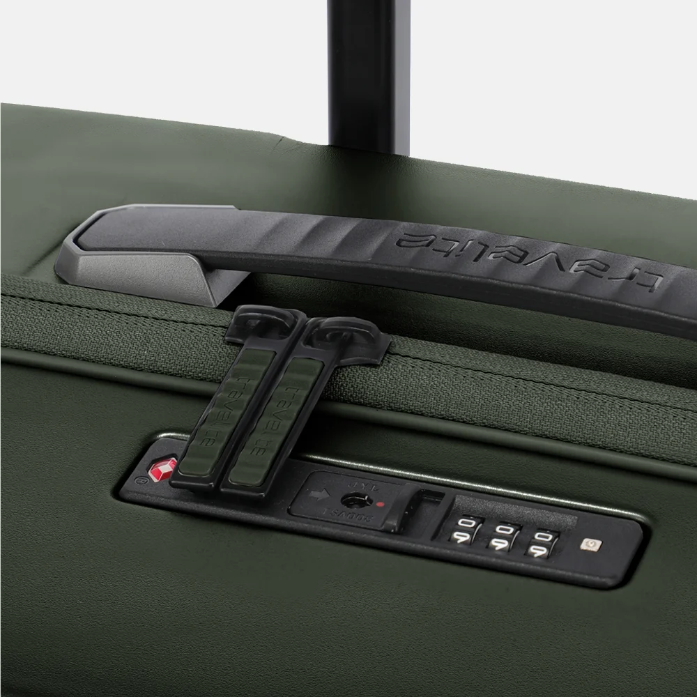 Travelite Millennium reiskoffer 76 cm pine green bij Duifhuizen