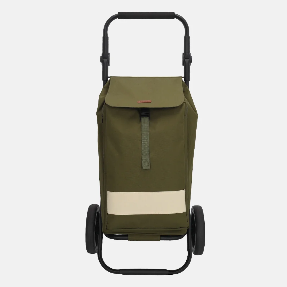 Beagles boodschappentrolley olijfgroen