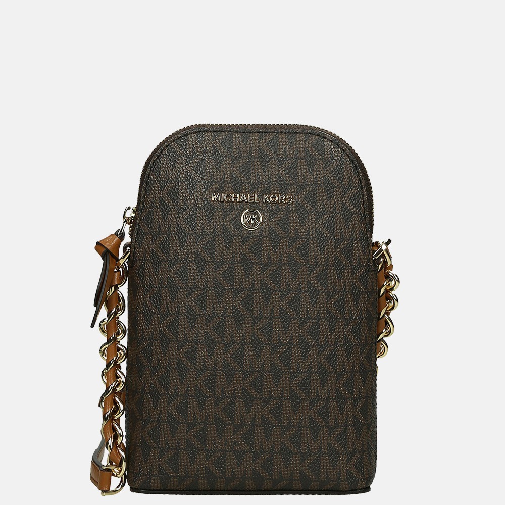 Michael Kors Jet Set Charm crossbody tas S brown acorn bij Duifhuizen