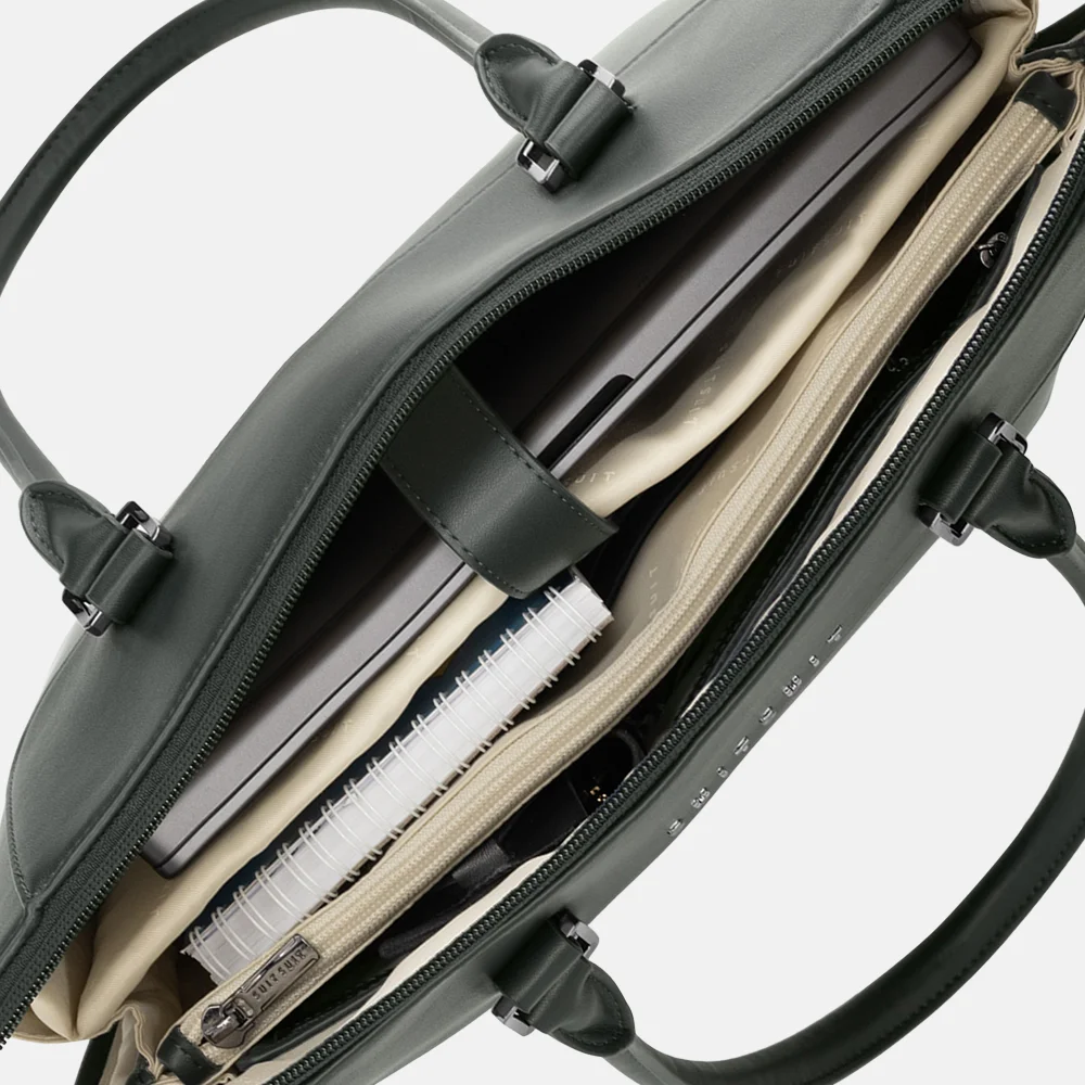 Suitsuit Mystique laptoptas 16 inch dark olive bij Duifhuizen