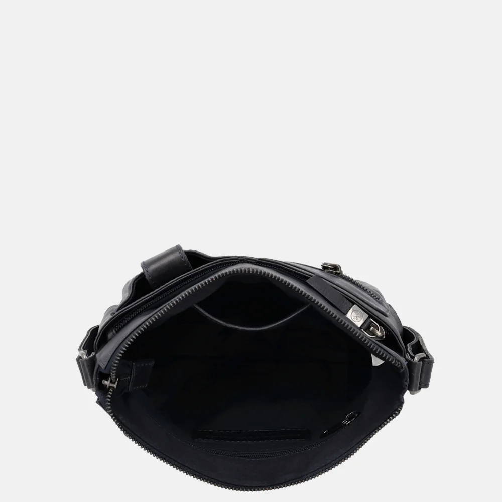 Hide & Stitches Idaho crossbody tas donkerblauw bij Duifhuizen