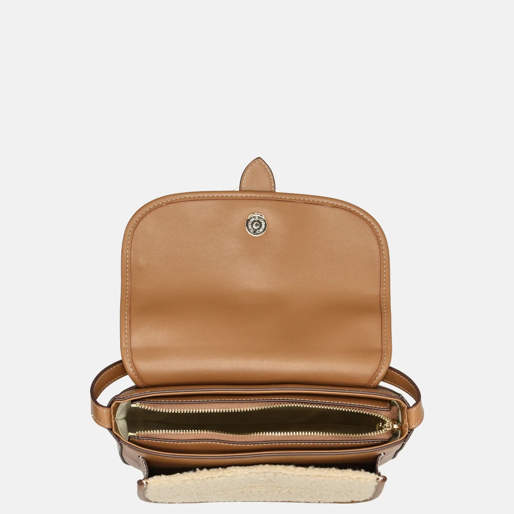 Laurent David crossbody tas teddy taupe bij Duifhuizen