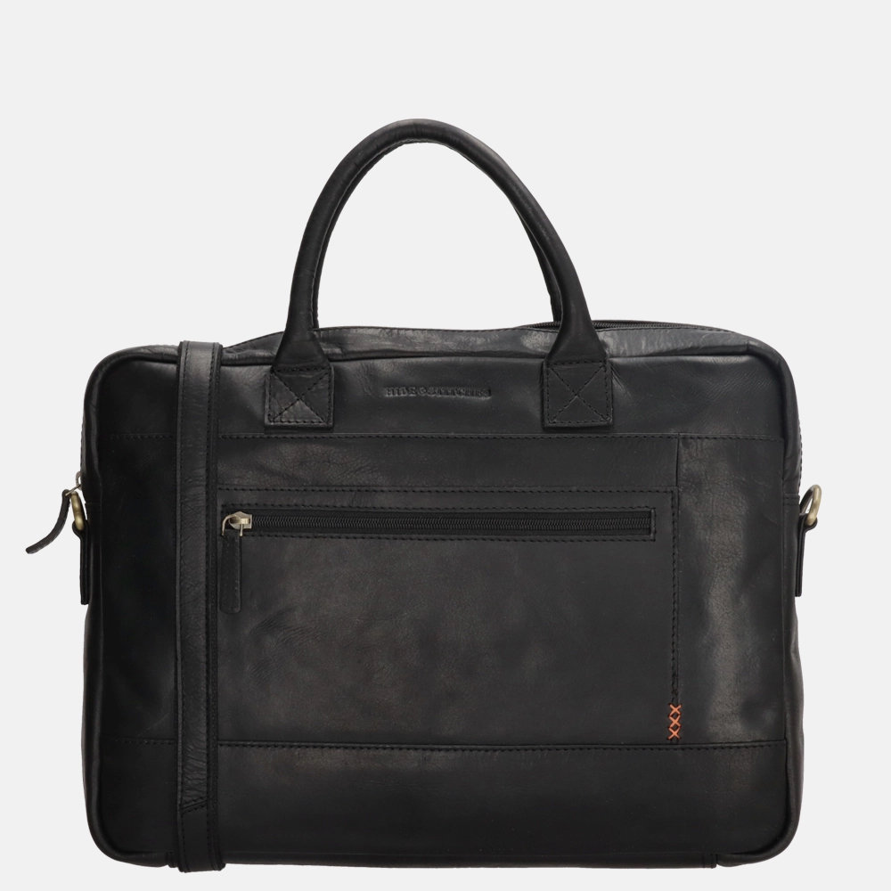 Hide & Stitches Columbia laptoptas zwart