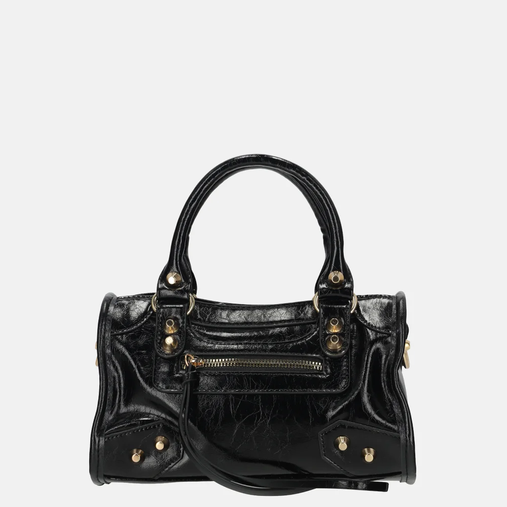 Firenze handtas S studs lak black bij Duifhuizen