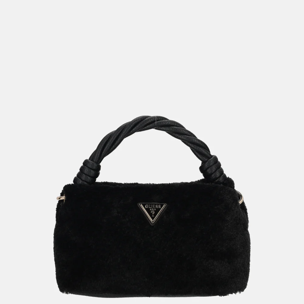 Guess Shaida top handle crossbody tas black bij Duifhuizen