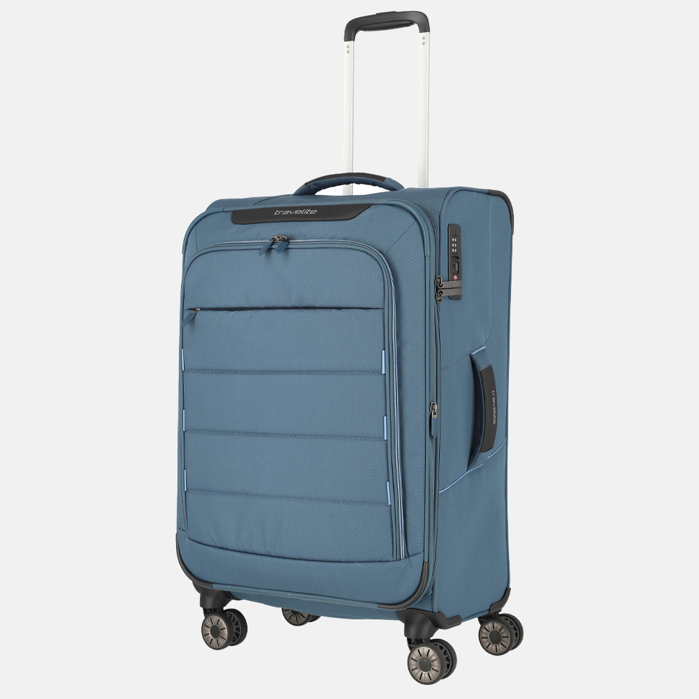 Travelite Skaii koffer 67 cm blue bij Duifhuizen