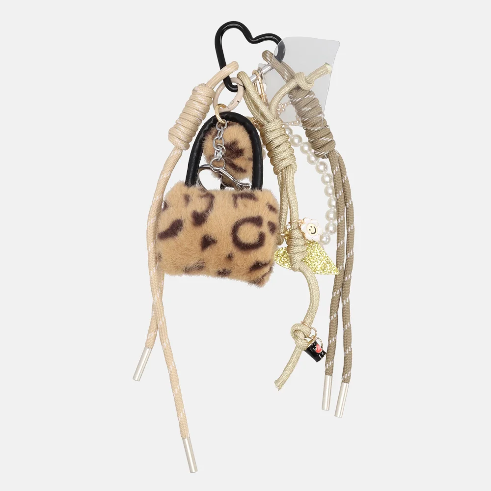 Charm London bag charm/tassenhanger luipaard