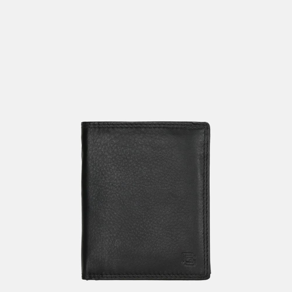 Gio Gini billfold portemonnee black bij Duifhuizen