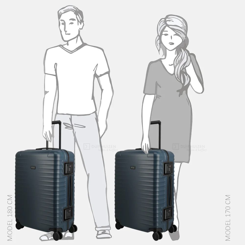 Titan Overseas reiskoffer 69 cm midnight blue bij Duifhuizen