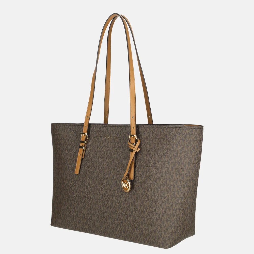 Michael Kors Quinn shopper L Brown/acorn bij Duifhuizen