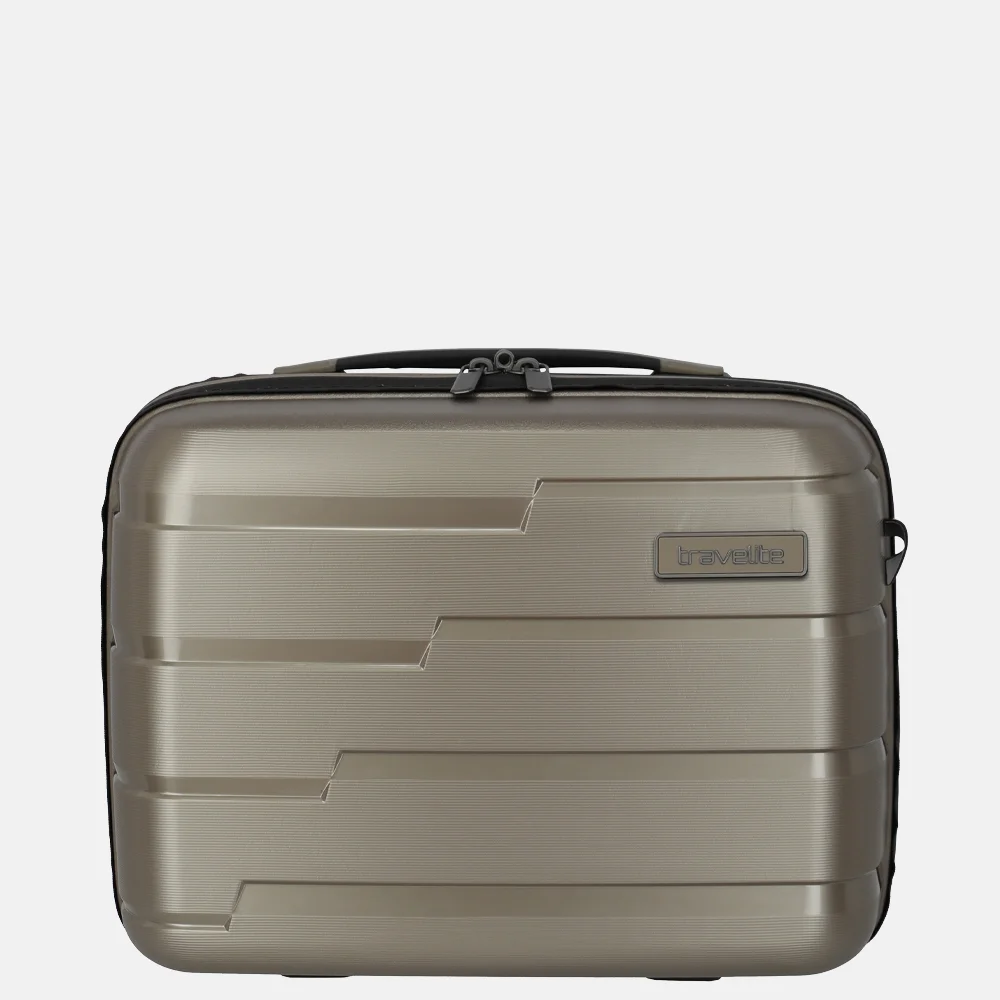 Travelite Air Base beautycase champagne bij Duifhuizen