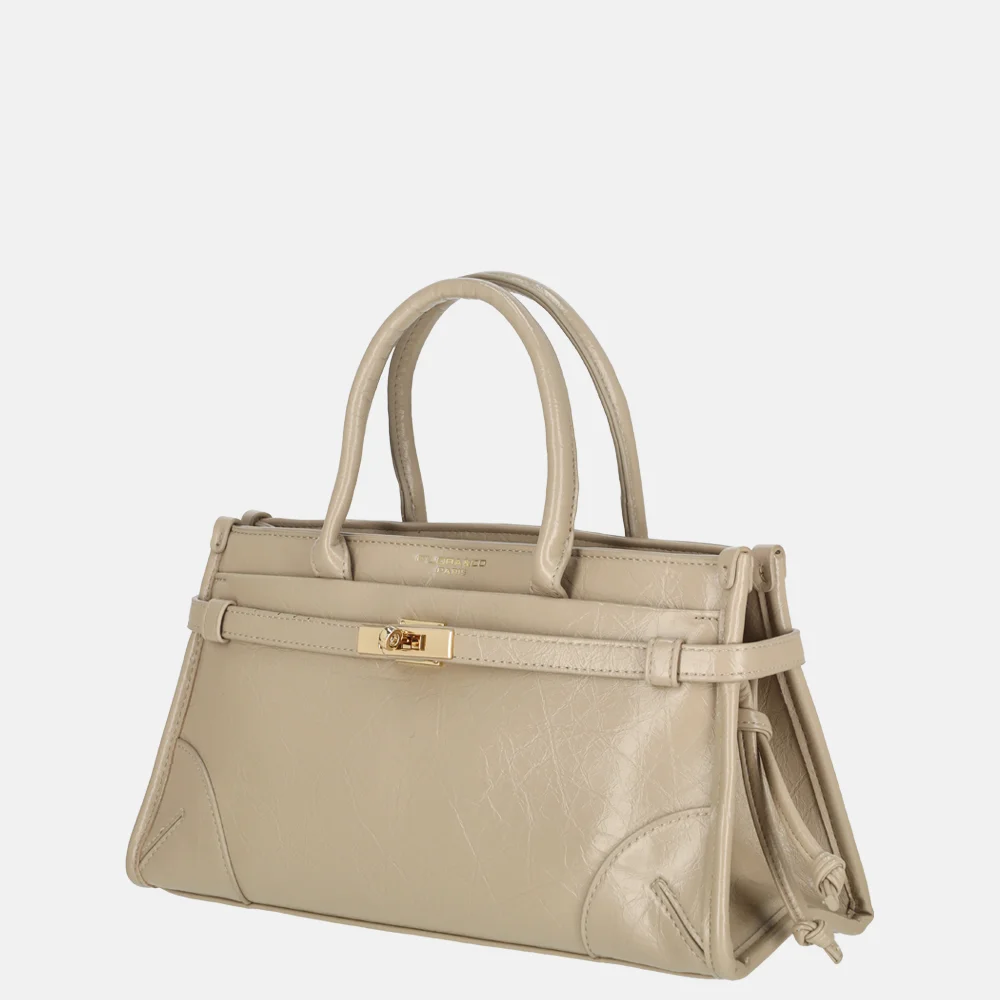 Flora & Co handtas lak beige bij Duifhuizen
