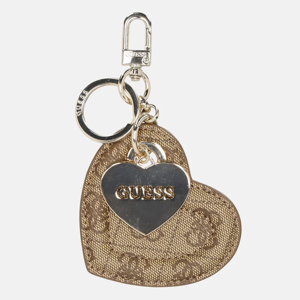 Guess Yesba sleutelhanger latte logo bij Duifhuizen