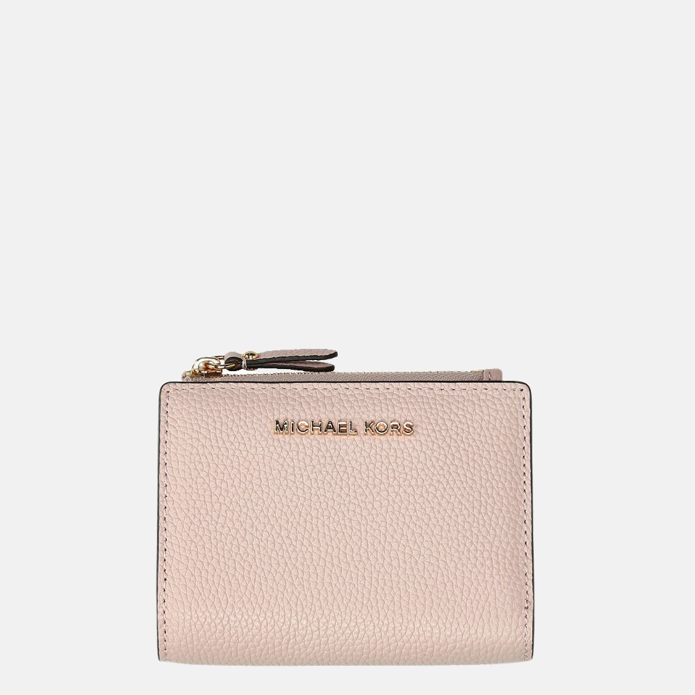 Michael Kors Jet Set Snap portemonnee soft pink bij Duifhuizen