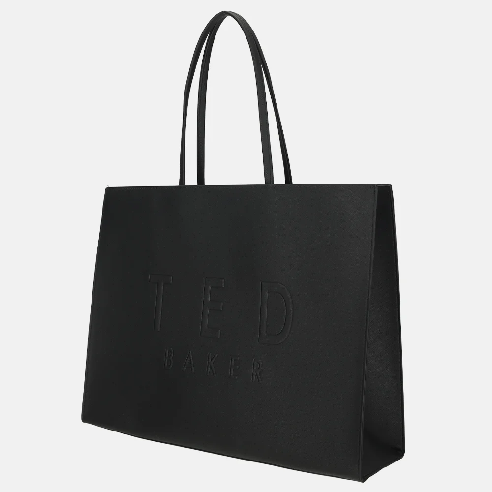 Ted Baker Iconna icon bag shopper XL jet black bij Duifhuizen