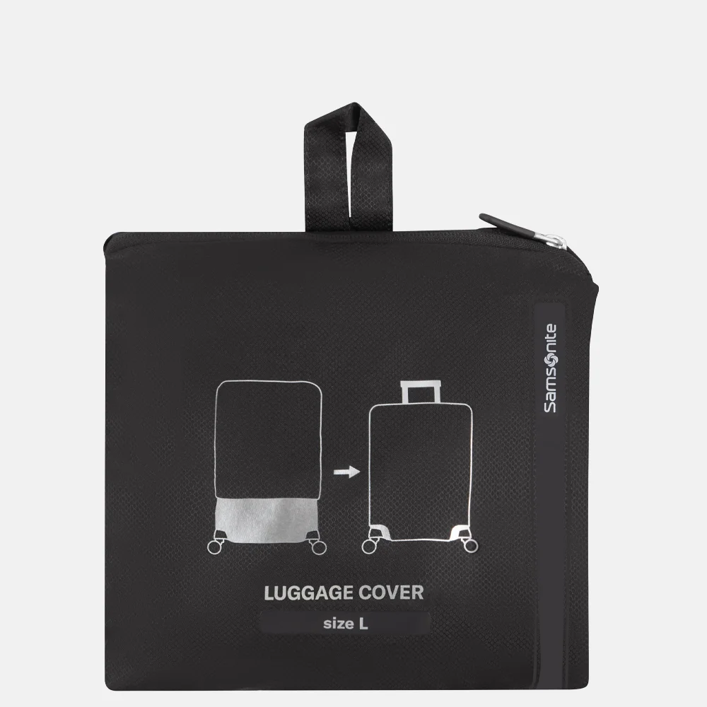 Samsonite Revolution kofferhoes L black bij Duifhuizen