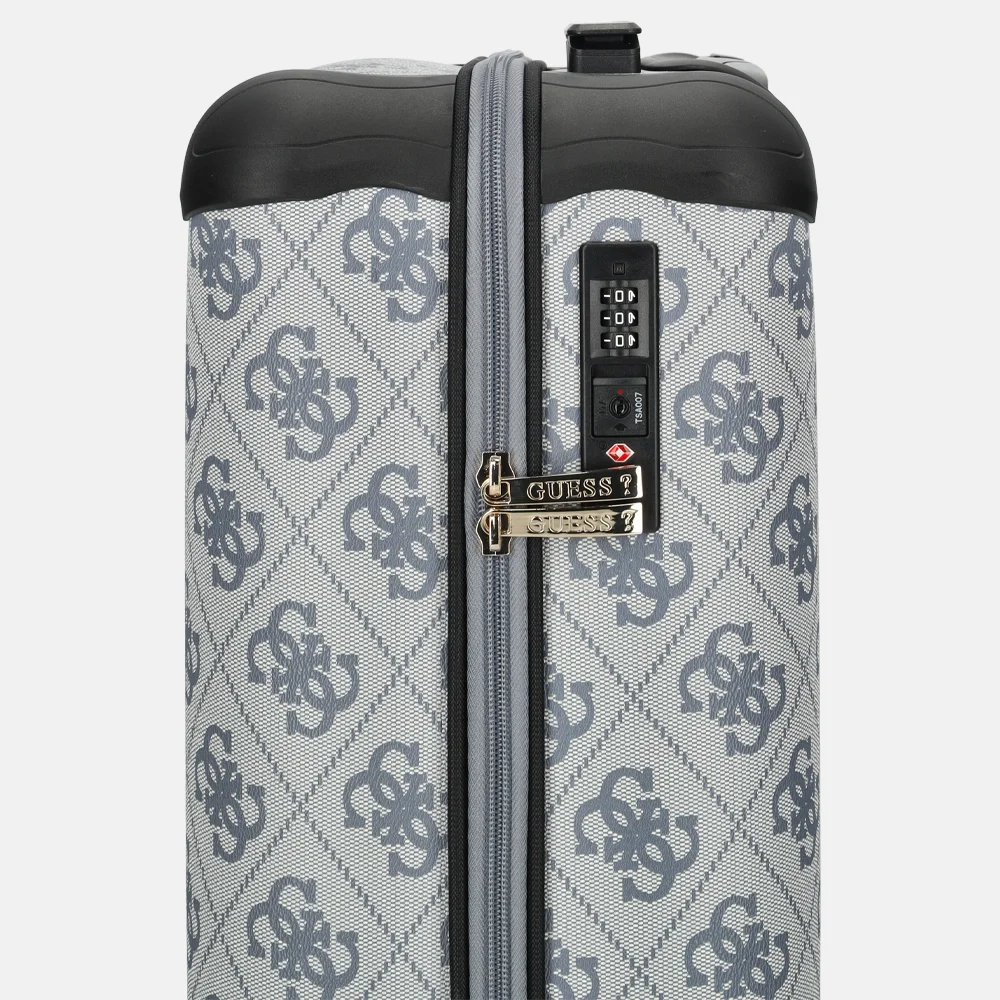 Guess Berta handbagage koffer slate logo bij Duifhuizen