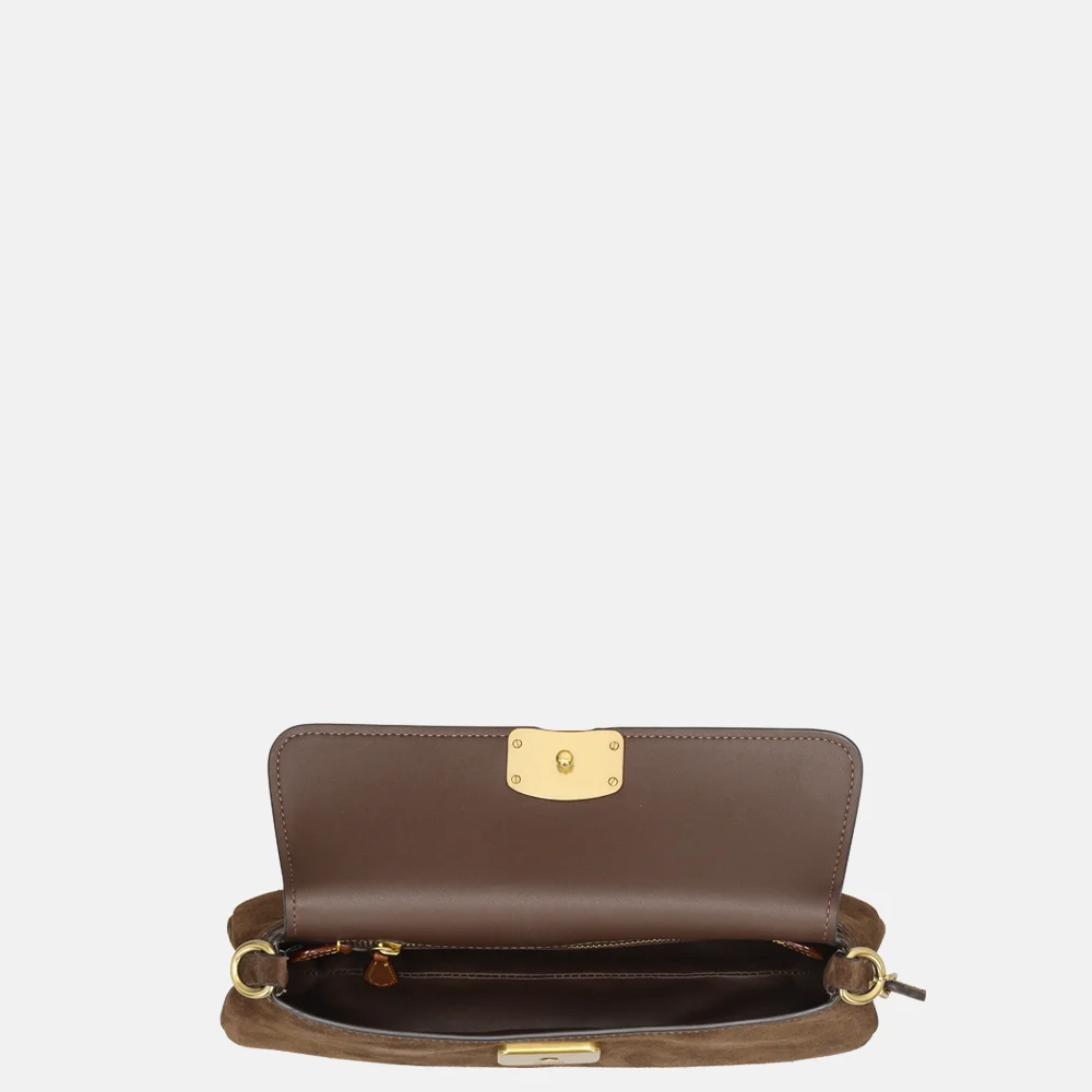 Coach Jet schoudertas dark chocolat bij Duifhuizen