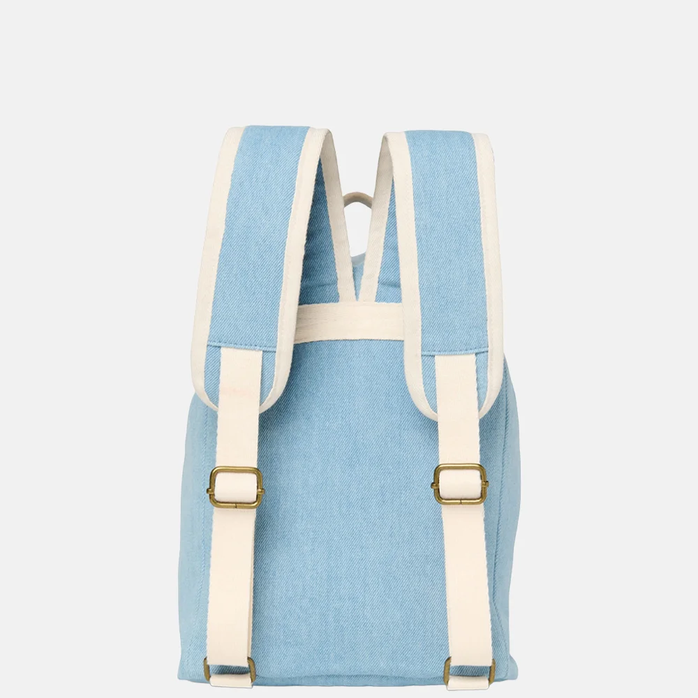 Studio Noos solid midi Drawstring kinderrugzak denim bij Duifhuizen