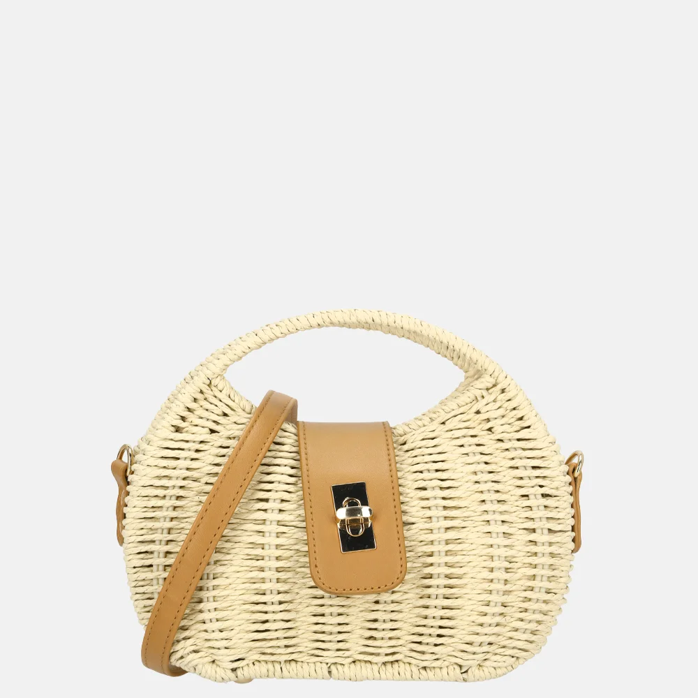 Firenze handtas riet beige
