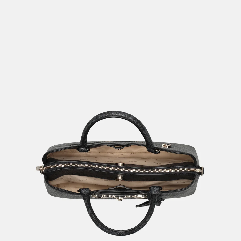 Guess Janie girlfriend handtas coal logo bij Duifhuizen
