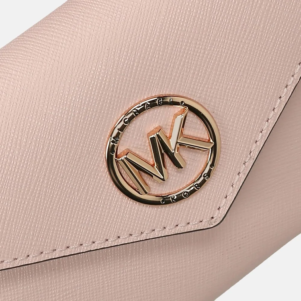 Michael Kors Greenwich portemonnee M soft pink bij Duifhuizen